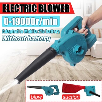 2 In 1 Draadloze Elektrische Luchtblazer Vacuüm 18000r/Min Blad Computer Dust Collector Cleaner Power Tool Voor 18V Makita Batterij