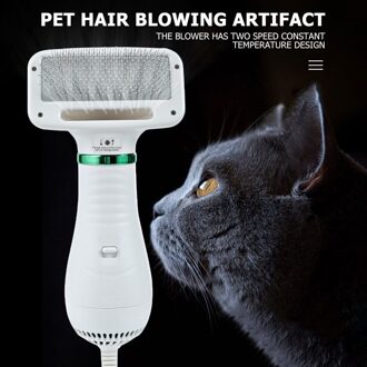 2-In-1 Draagbare Elektrische Hond Föhn Kam Borstel Pet Grooming Kat Haar Kam Hond Bont Blower duurzaam Pet Hair Brush Eu Plug
