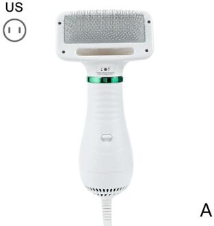 2-In-1 Draagbare Hond Hond Föhn En Kam Borstel Pet Grooming Kat Haar Kam Hond bont Blower Laag Geluidsniveau