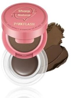 2 in 1 Duo Effect Eyebrow Kit - 3 Color #02 Soft Brown