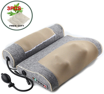 2 IN 1 Electric Neck Relaxation Massage Pillow Back Heating Kneading Infrared therapy shiatsu Massager