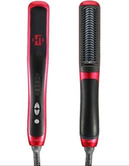 2 in 1 Elektrische Snelle Stijltang Curling Styling Borstel Kam Curler