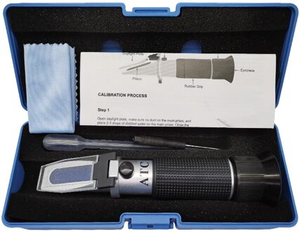 2-In-1 Emulsie Concentratie Refractometer Hydrometer Mijne Ondersteuning Geëmulgeerd Olie 0-15% Anti-Roest Snijden mdt/M-10 Concentraat Hydrometer- met doos