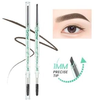2 in 1 Eyebrow Pencil - 4 Colors #BR01 Chocolate Brown - 0.07g