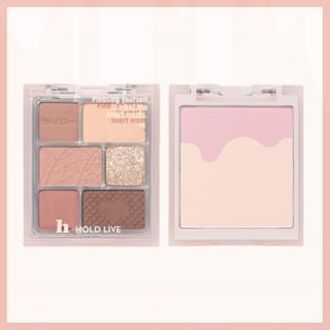 2 in 1 Eyeshadow & Blusher Palette - H03 #H03 - 7.5g + 8.5g