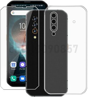 2-In-1 Glas + Siliconen Cover Voor Blackview BL6000 Pro 5G 6.36 "Gehard Glas Screen protector Voor Blackview BL6000 Blackview BL6000 / doorzichtig