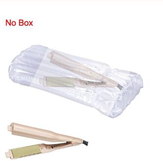 2 In 1 Haar Krulspelden Stijltang Flat Iron Twist Dual Spanningen 3D Concave En Convexe Titanium Gouden Platen Styling gereedschap goud geen doos / Au