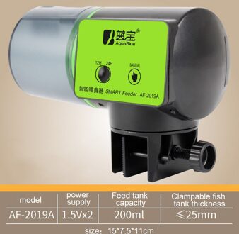 2 In 1 Handleiding En Smart Automatische Vis Feeder Aquarium Timer Feeder Digital Fish Tank Elektrische Voedsel Voeden Vis Feeder tool type 1