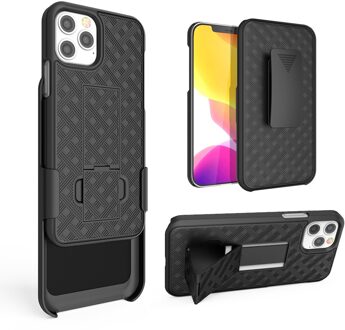 2 In 1 Hard Shell Holster Combo Case Met Kickstand Taille Riemclip Telefoon Cover Voor Iphone 12 Pro Max 12 Mini 11 Pro Max Cover For iPhone 11 Pro