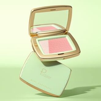 2 In 1 Highlighter Blush Palette- 6 Colors 04# Coral Pop - 12g