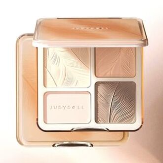 2 IN 1 Highlighter Contour Palette - 05 #05 Feather Glow - 9g