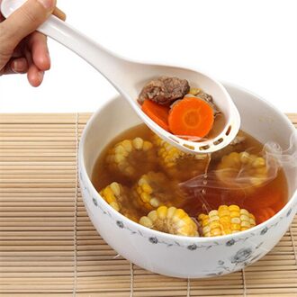 2 In 1 Hoge temperatuur filtratie soep vergiet lepel lekkage lange steel lepel Servies Koken Gereedschap Keuken Accessoires