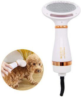 2 In 1 Hond Föhn Borstel Draagbare Hond Droger Kat Haar Kam Blower Borstel Dier Grooming Kam Electirc huisdier Borstel Haardroger au plug