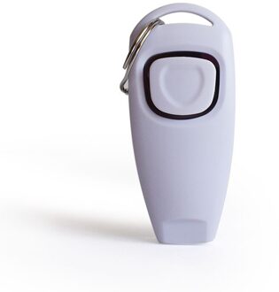 2 In 1 Hond Opleiding Clicker Pet Hond Kat Training Fluitjes Trainer Hulp Gids Met Sleutelhanger Hond Trainingen tools Dierbenodigdheden wit
