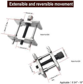2-in-1 Horloge Case Legering Beweging Houder Horlogemaker Klem Reparatie Tool 4040 & 4039