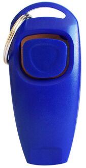 2 In 1 Huisdier Clicker Hond Opleiding Fluitje Antwoord Card Hond Trainer Ondersteunende Gids Met Sleutelhanger Hond Huisdier levert Blauw