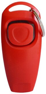 2 In 1 Huisdier Clicker Hond Opleiding Fluitje Antwoord Card Hond Trainer Ondersteunende Gids Met Sleutelhanger Hond Huisdier levert Rood