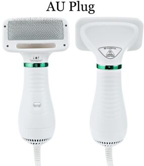 2-In-1 Huisdier Föhn Hond Kat Föhn Kam Borstel Pet Grooming Kat Haar Kam Hond bont Blower Geluidsarme Huisdier Schoonmaakproducten AU plug