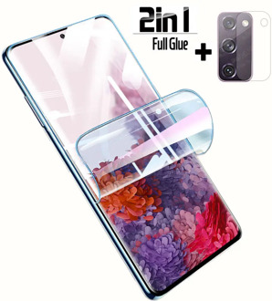 2 in 1 Hydrogel Film On For Samsung Galaxy S20 FE Screen Protector Film For Samsung S20fe G780F G781F Protective Film Not Glass