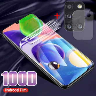 2 in 1 Hydrogel Film On The For Samsung Galaxy A51 A71 A41 A31 A21 A11 Camera Protector On A 51 71 41 31 21 11 Protective Film