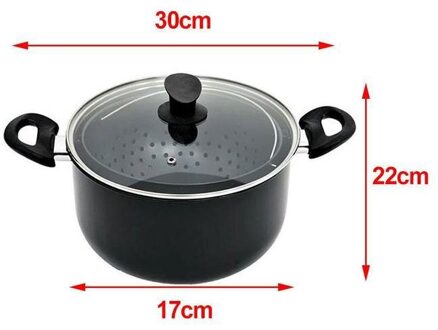 2 In 1 Kookpot Met Ingebouwde Zeef Roterende Water Voor Inductie Pasta Soeppan Perfect Fornuis Groente Voor stomen G7J0 klein