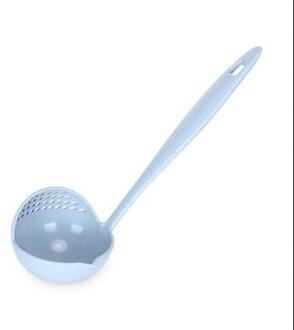 2 In 1 Lange Handvat Soep Lepel Thuis Zeef Koken Vergiet Keuken Scoop Plastic Pollepel Servies nee.2