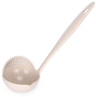 2 In 1 Lange Handvat Soep Lepel Thuis Zeef Koken Vergiet Keuken Scoop Plastic Pollepel Servies nee.3