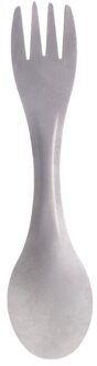 2 In 1 Lepel Vork Spork Ultralight Outdoor Camping Picknick Fruit Rijst Titanium Lepel Servies Keuken Accessoires
