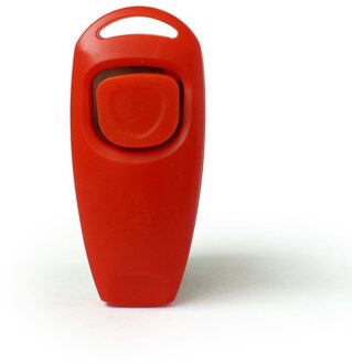 2 In 1 Leuke Vorm Hond Fluitje Clicker Hond Trainer Hulp Gids Met Sleutelhanger Hond Training Fluitje Hond producten Dierbenodigdheden Rood
