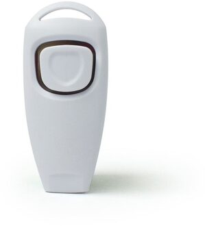 2 In 1 Leuke Vorm Hond Fluitje Clicker Hond Trainer Hulp Gids Met Sleutelhanger Hond Training Fluitje Hond producten Dierbenodigdheden wit