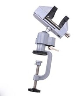 2 in 1 Mini Tafel Bankschroef Vice Aluminium 360 Graden Draaibare Universele Vise Multinationale Vise Precieze Bankschroef Klem