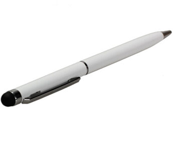 2 In 1 Multifunctionele Capacitieve Stylus Pen Screen Tekening Pennen Voor Telefoon Tablet Ipad ND998 wit