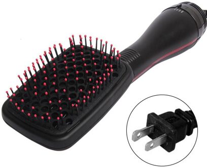 2 In 1 Multifunctionele Hete Lucht Kam Nat En Droog Tweeërlei Gebruik Negatieve Ionen Droog Haar Kam föhn Steil Haar Kam