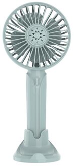 2 In 1 Multifunctionele Mini Fan Draagbare Usb Oplaadbare Fan Handheld Fan 3 Speed Air Koelventilator Voor Outdoor Home kantoor blauw