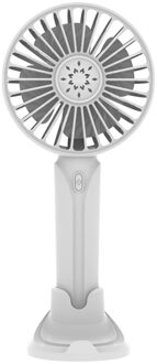 2 In 1 Multifunctionele Mini Fan Draagbare Usb Oplaadbare Fan Handheld Fan 3 Speed Air Koelventilator Voor Outdoor Home kantoor wit