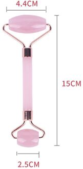 2 In 1 Natuurlijke Roze Roller En Gua Sha Schraper Massager Voor Gezicht Hals Skin Lifting Rimpel Body Afslanken Schoonheid tool 01