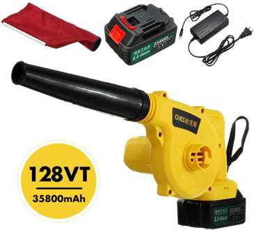 2 In 1 Oplaadbare Snoerloze Elektrische Air Blower & Zuig 75800Mah Li Batterij Handheld Blad Dust Collector Cleaner Tuin gereedschap 128vt 35800mah