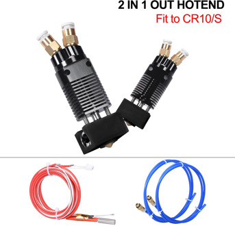2 In 1 Out Hotend Extruder Dual Color 1.75MM 12/24V 40W Upgrade 3D Printer Parts For CR-10 CR10S PRO Creality Ender-3