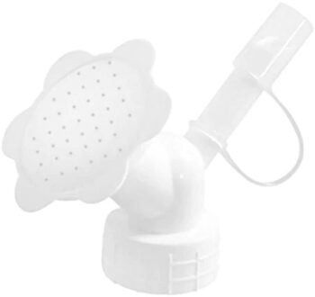 2 In 1 Plastic Sprinkler Nozzle Voor Bloem Waterers Fles Gieters Sprinkler Thuis Tuin Bloem Plant Water Sprinkler wit
