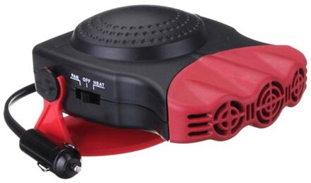 2 In 1 Portable Auto Heater Verwarming Koelventilator Met Swing-Out Handvat Gl Voorruit Window Voorruitverluchting Ontdooier 12V 150W rood