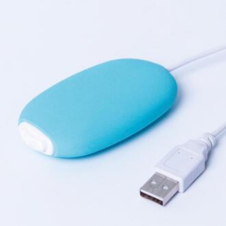 2 In 1 Power Bank Handwarmer 3600 Mah Draagbare Mobiele Power Vibratie Massage Winter Warme Handen Elektrische apparaat 40 P blauw