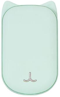2 In 1 Power Bank Handwarmer 3600 Mah Draagbare Mobiele Power Vibratie Massage Winter Warme Handen Elektrische apparaat 40 P groen