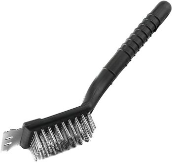 2 In 1 Pp Handvat Outdoor Borstel Keuken Draagbare Staaldraad Bbq Grill Opknoping Accessoires Non Stick Anti Slip praktische
