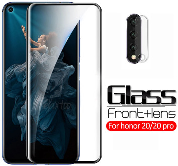 2-in-1 protective glass For huawei honor 20 YAL-L21 Back Camera lens tempered glass on honor 20 pro YAL-L41 honor20 20pro Film