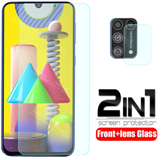 2 in 1 protective Glass For samsung m31 camera lens screen protector For samsung Galaxy m31 sm-m315F m315F m 31 tempered Film