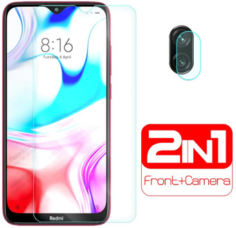 2-in-1 protective glass redmi 8 camera lens screen protector for xiaomi redmi 8a redmy 8 a a8 on xiomi redmi8 redmi8a armor Film