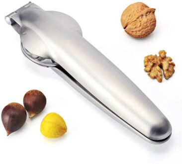 2 In 1 Quick Rvs Kastanje Clip Walnoot Tang Metal Notenkraker Sheller Walnoot Opener Kitchen Tools Cutter Gadgets