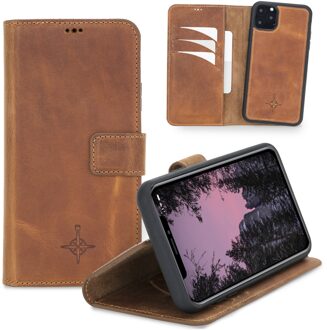 2-in-1 (RFID) bookcase hoes - iPhone 11 Pro Max - Villa Cruoninga Cognac