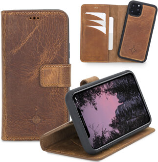 2-in-1 (RFID) bookcase hoes - iPhone 11 Pro - Villa Cruoninga Cognac