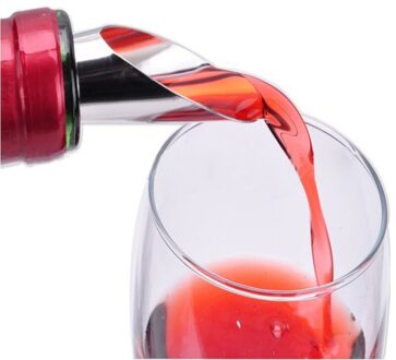 2-in-1 Rode Wijn Champagne Rvs Siliconen Gieten Apparaat Kurk Wijn Stop Wijn Schenker Wijn Decanter whisky Steen Verse